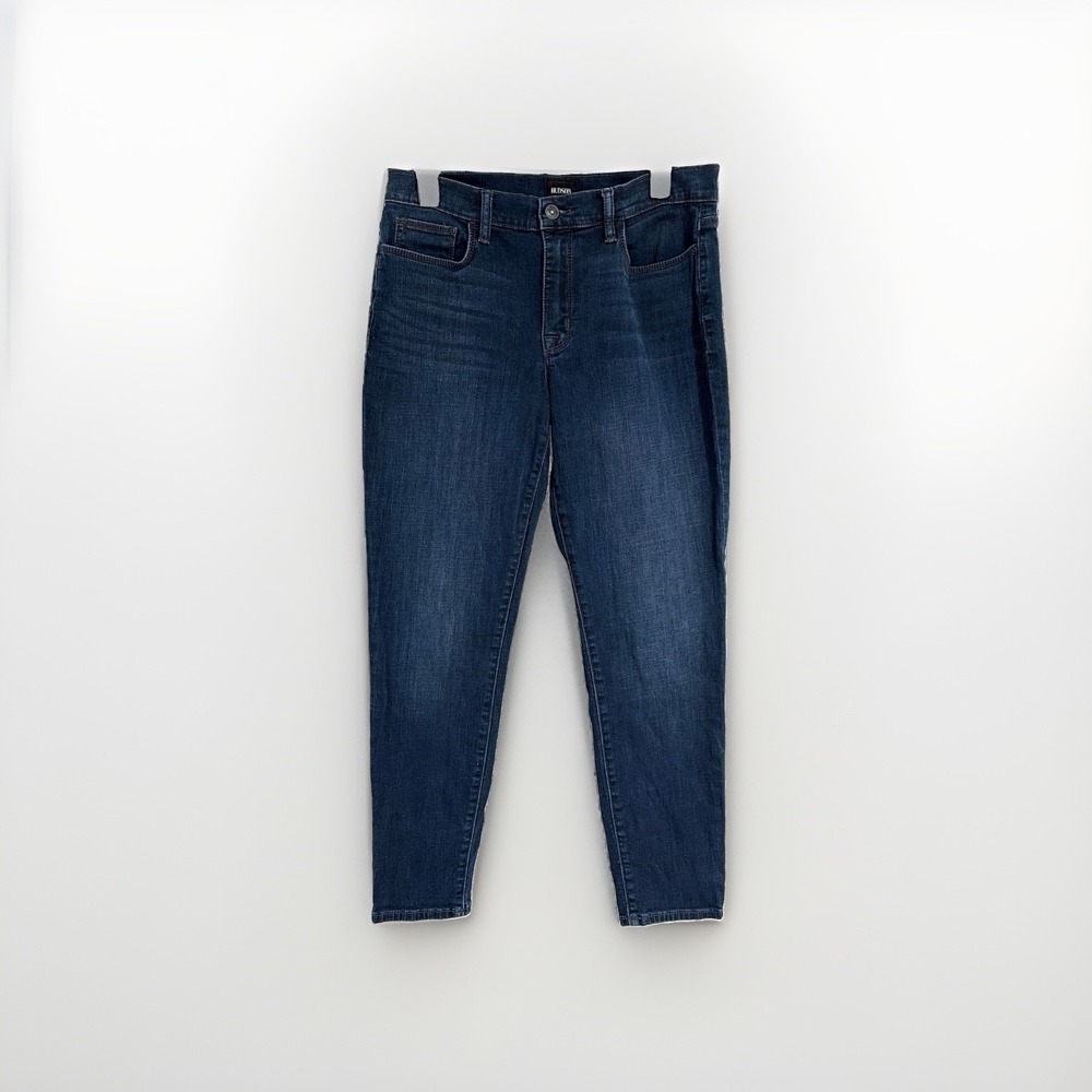 Hudson Natalie Jeans Women 30 Mid Rise Skinny Ankle Dark Wash Stretch Denim W236